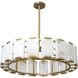 Rovira LED Cream / Brushed Gold Chandelier Ceiling Light